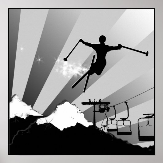 Poster piste en poudre (Devant)
