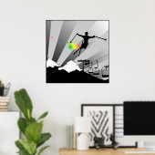 Poster piste en poudre (Bureau à domicile)