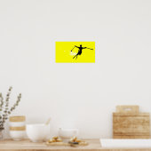 Poster piste en poudre (Cuisine)