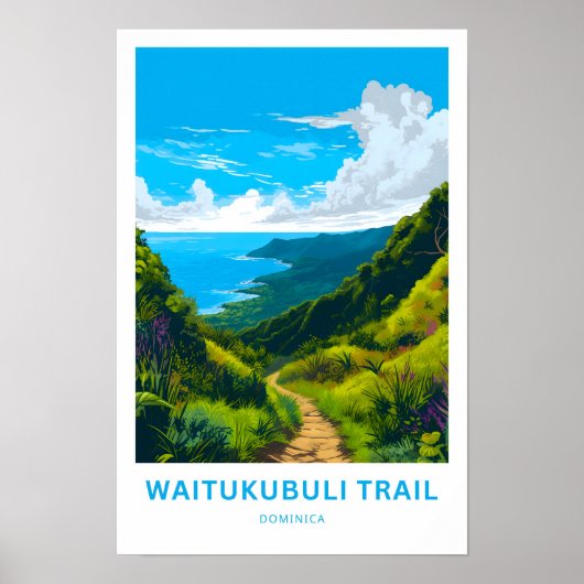 Poster Piste Waitukubuli Dominica Imprimer (Devant)