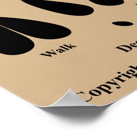 Poster Pistes animales de Floride (Coin)