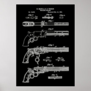 Poster Pistol 1854