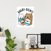 Poster Pistolet à cuisson amusant pour les dients en colè (Bureau à domicile)
