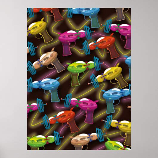 Poster pistolet à rayons sci fi (Devant)