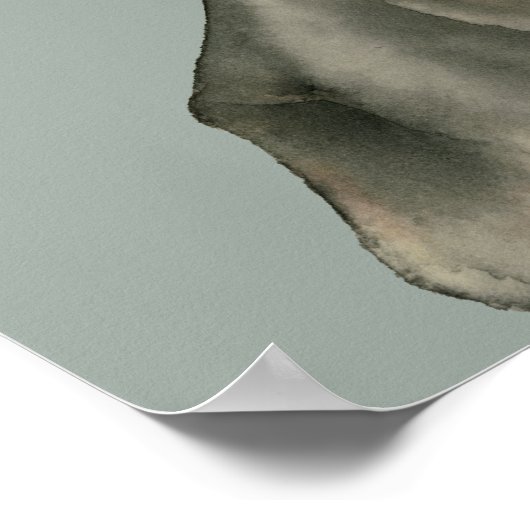 Poster Pit Bull Terrier Chien Chien Chien Chien Aquarelle (Coin)