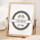 Poster Pit Stop Pink Race