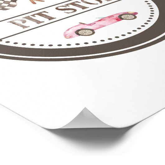 Poster Pit Stop Pink Race (Coin)