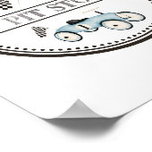 Poster Pit Stop Race Voiture Voyage Signal (Coin)