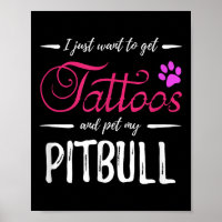 Pitbull Amoureux des chiens Tattoo Chemise Drôle C