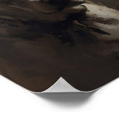Poster Pitbull Artistique - Style Expressionniste Abstrai (Coin)