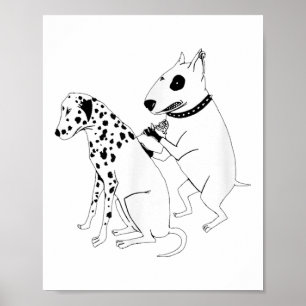 Poster Pitbull Terrier Chien Animal Dalmatie Tattoo Chien