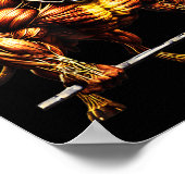 Poster Pitbulle musculaire Levant Bête Gym Animal Str (Coin)