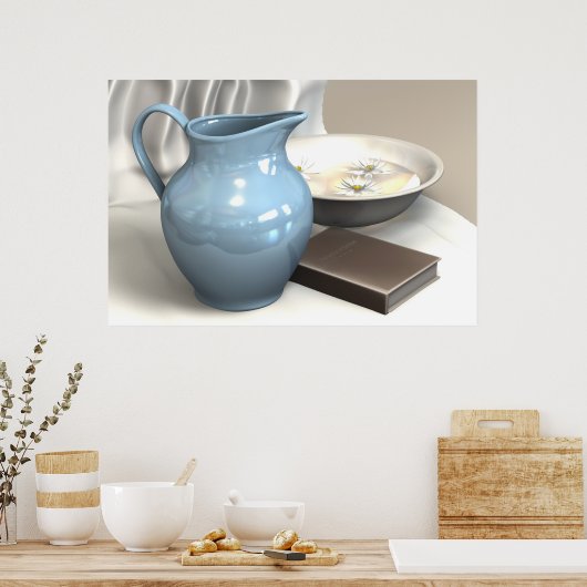 Poster Pitcher et bassin (Cuisine)