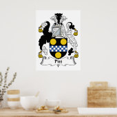 Poster Pitt Family Crest (Cuisine)