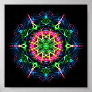 Poster Pitta Dosha Équilibrer Ayurveda Mandala II