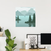 Poster pittoresque (Bureau à domicile)