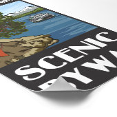 Poster Pittoresque des îles San Juan (Coin)