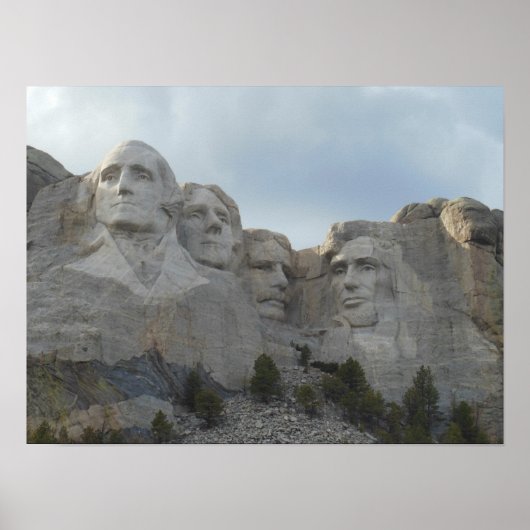 Poster Pittoresque du Mont Rushmore (Devant)