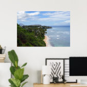 Poster pittoresque Hawaii Coast View (Bureau à domicile)