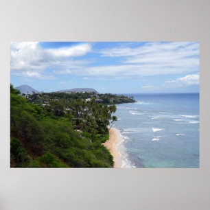 Poster pittoresque Hawaii Coast View
