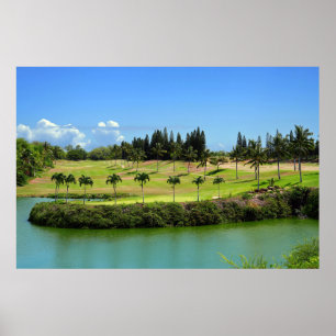 Poster pittoresque Hawaiian Golf Course