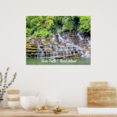 Poster Pittoresque Twin Falls Rock Island (Cuisine)