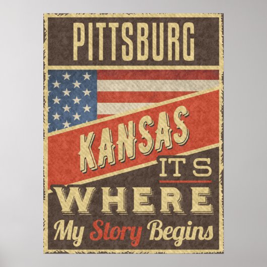 Poster Pittsburg Kansas (Devant)