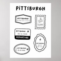 Pittsburgh - Collection Timbres de voyage | Minima