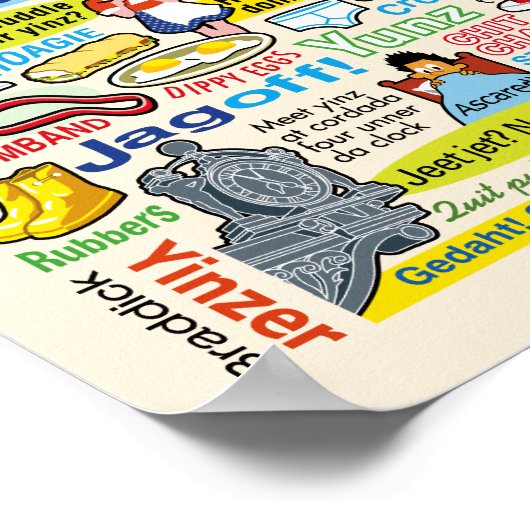 Poster Pittsburgh Language Fun Pittsburghese (Coin)