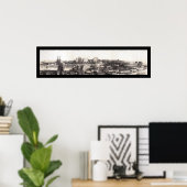 Poster Pittsburgh, PA Skyline Photo 1907 (Bureau à domicile)