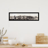 Poster Pittsburgh, PA Skyline Photo 1907 (Cuisine)