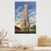 Poster Pittsburgh Pennsylvania Cathedral of Learning (Cuisine)