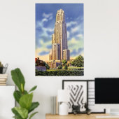 Poster Pittsburgh Pennsylvania Cathedral of Learning (Bureau à domicile)