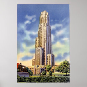 Poster Pittsburgh Pennsylvania Cathedral of Learning