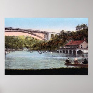 Poster Pittsburgh Pennsylvania Schenley Lake Panther Holl