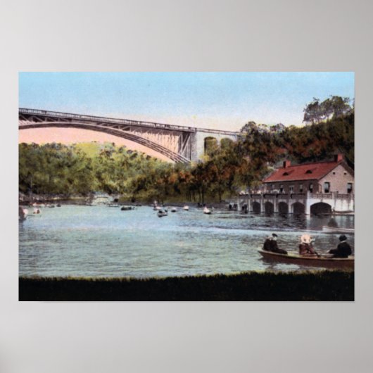 Poster Pittsburgh Pennsylvania Schenley Lake Panther Holl (Devant)