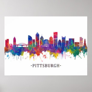 Poster Pittsburgh Pennsylvania Skyline