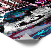 Poster Pittsburgh, Pennsylvanie en graffiti (Coin)