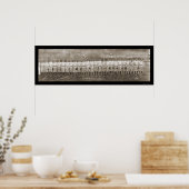 Poster Pittsburgh Pirates Club Photo 1909 (Cuisine)