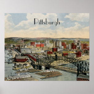Poster Pittsburgh punt 1931
