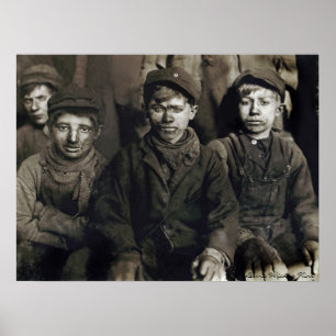 Poster Pittston Breaker Boys par Lewis Wickes Hine, 1911