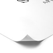 Poster Pivoine blanche Feuilles florales dorées Panneau d (Coin)