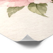 Poster Pivoine Rose Botanique (Coin)