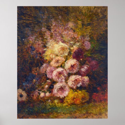 Poster pivoines - Félix Ziem (Devant)