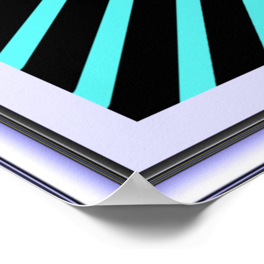 Poster Pivoter des engrenages Roue Illusion optique (Coin)