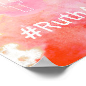 Poster PixDezines Aquarelle Social Media Hashtag Sign (Coin)