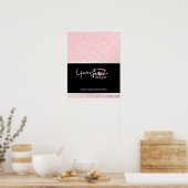 Poster PixDezines Céline Damask, Rosequartz + Rose (Cuisine)