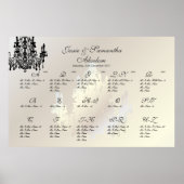 Poster PixDezines Chandelier/Plan de siège/Alpha (Devant)
