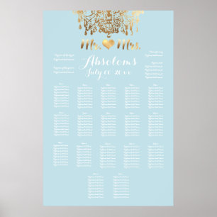 Poster PixDezines DIYColor/Gold Chandelier/Coeur/Siège