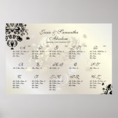 Poster PixDezines Dolcè Damask/Seating Chart/Alpha (Devant)